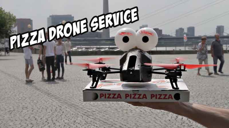 Drone Pizza Service magic Trick with Jean Olivier