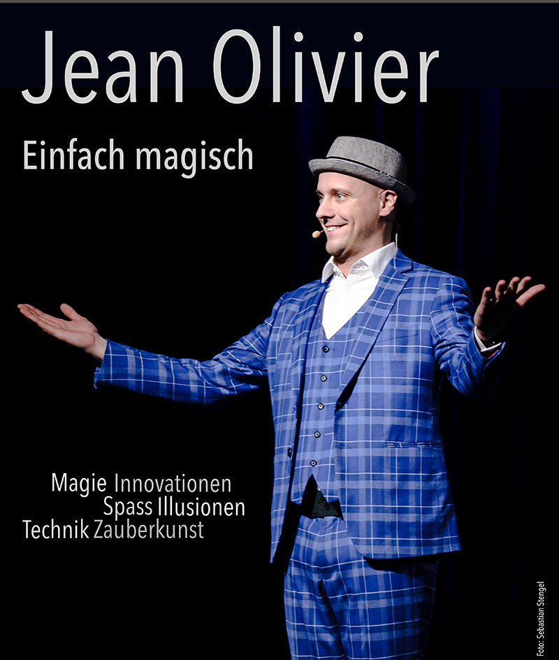 Plakat vom Solo-Programm von Jean Olivier